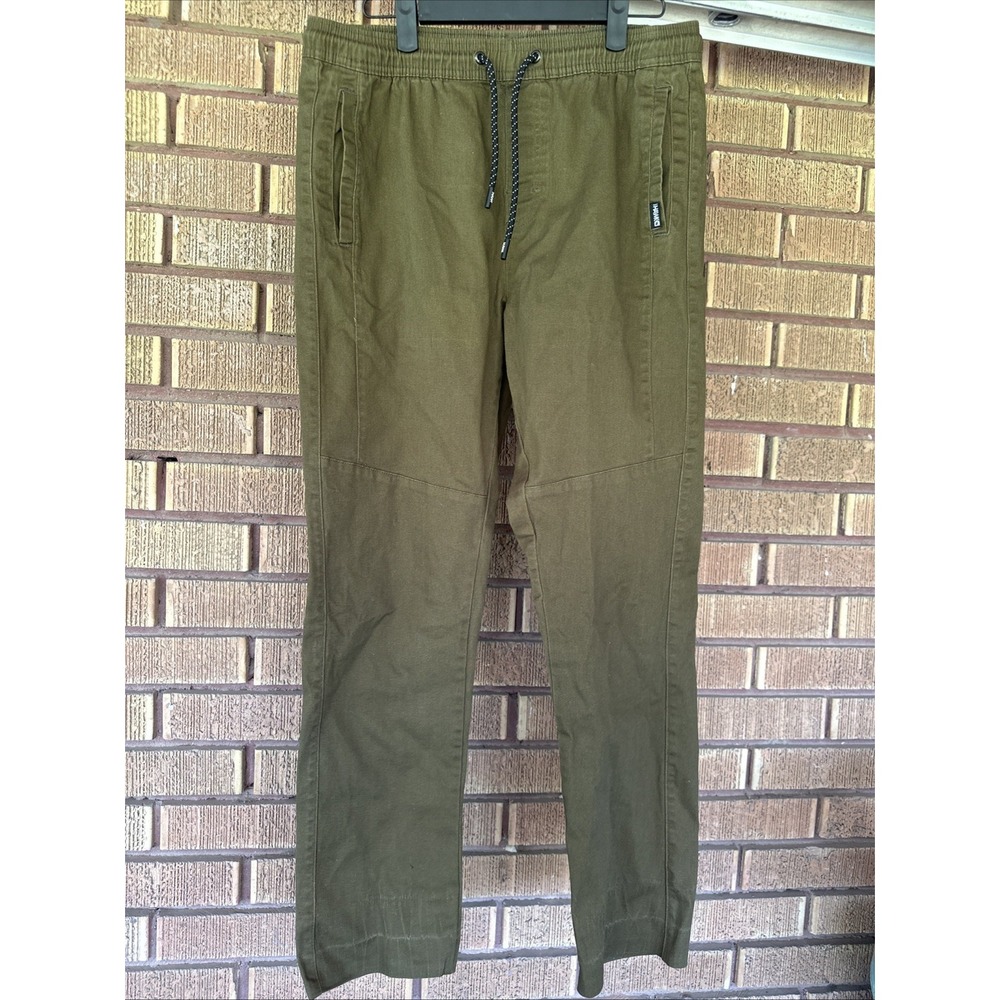 Tony Hawk Skater Size M Men's  Army Green jogger elastic adjustable pant Stretch